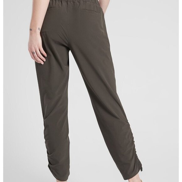 Athleta Aspire Ankle Pant - 2 Arbor Olive - Picture 2 of 6